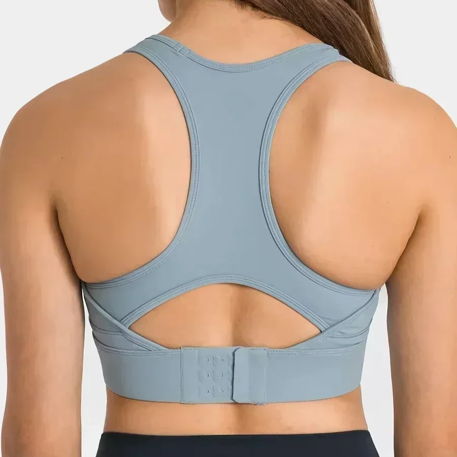 Lemon GRACE Back Buckle Adjustable Women's Bra Brushed Push up Sport bra Medium to High Support Soft Yoga Bra for Gym Activewear