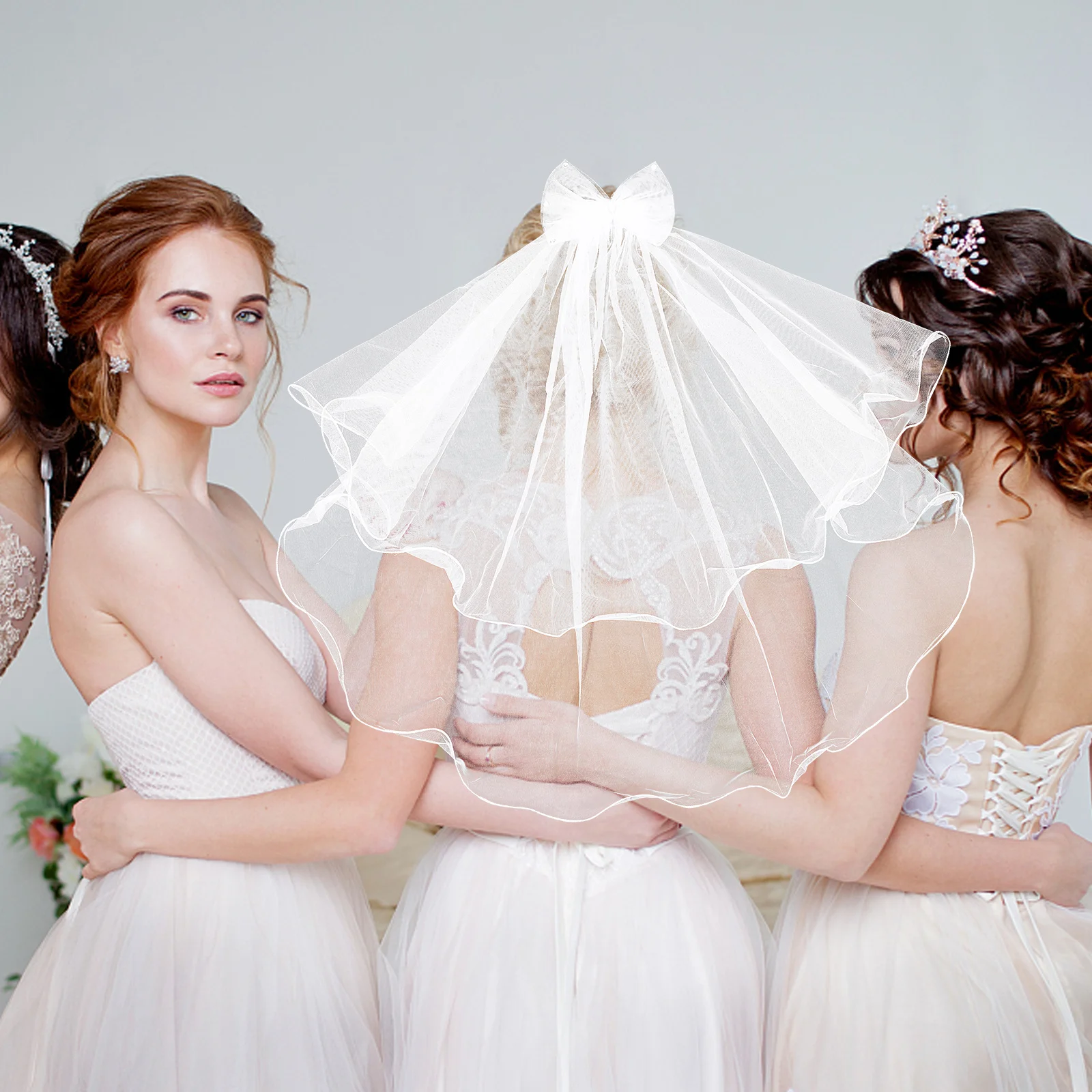 

Kids Wedding Veil Soft Delicate Premium Bridal Veil Attractive Hair Accessories for Children Wedding Photos Hair Accessories