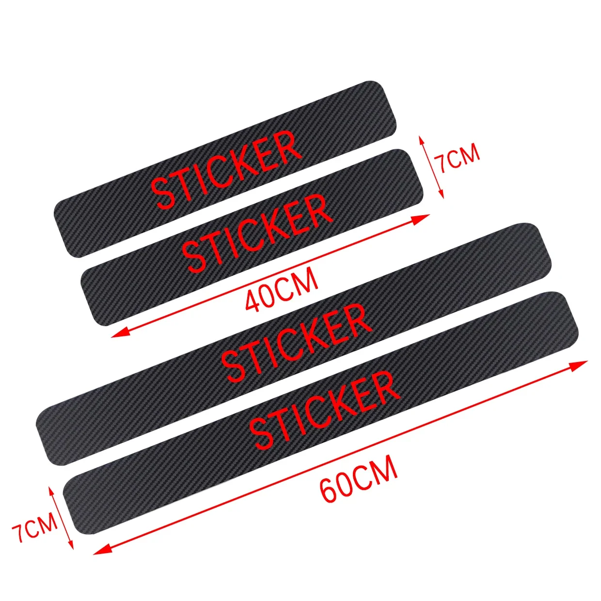 4pcs Carbon Fiber Car Door Threshold Pedal Scuff Plate Stickers for Ford Mustang 50 Years Bronco GT Mach 1 Flag Ecoboost mach-e