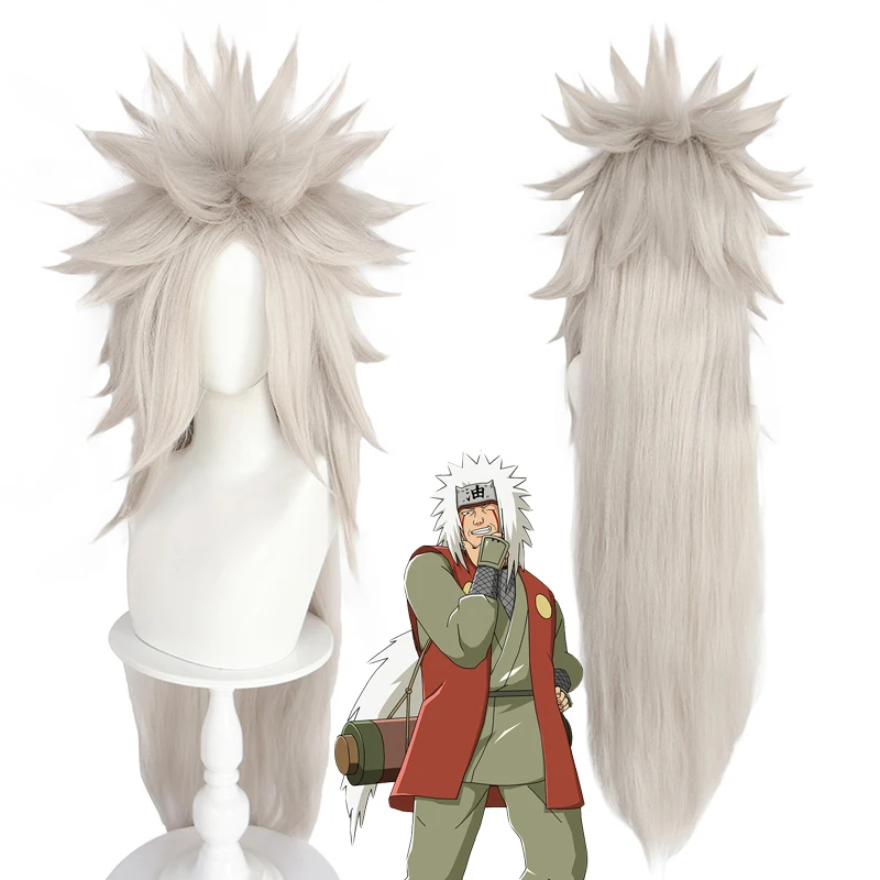 Anime Uchiha Madara Jiraiya Nara Shikamaru Cosplay Synthetic Hair Unisex Halloween Daily Party Role Play Heat-Resistant Wig