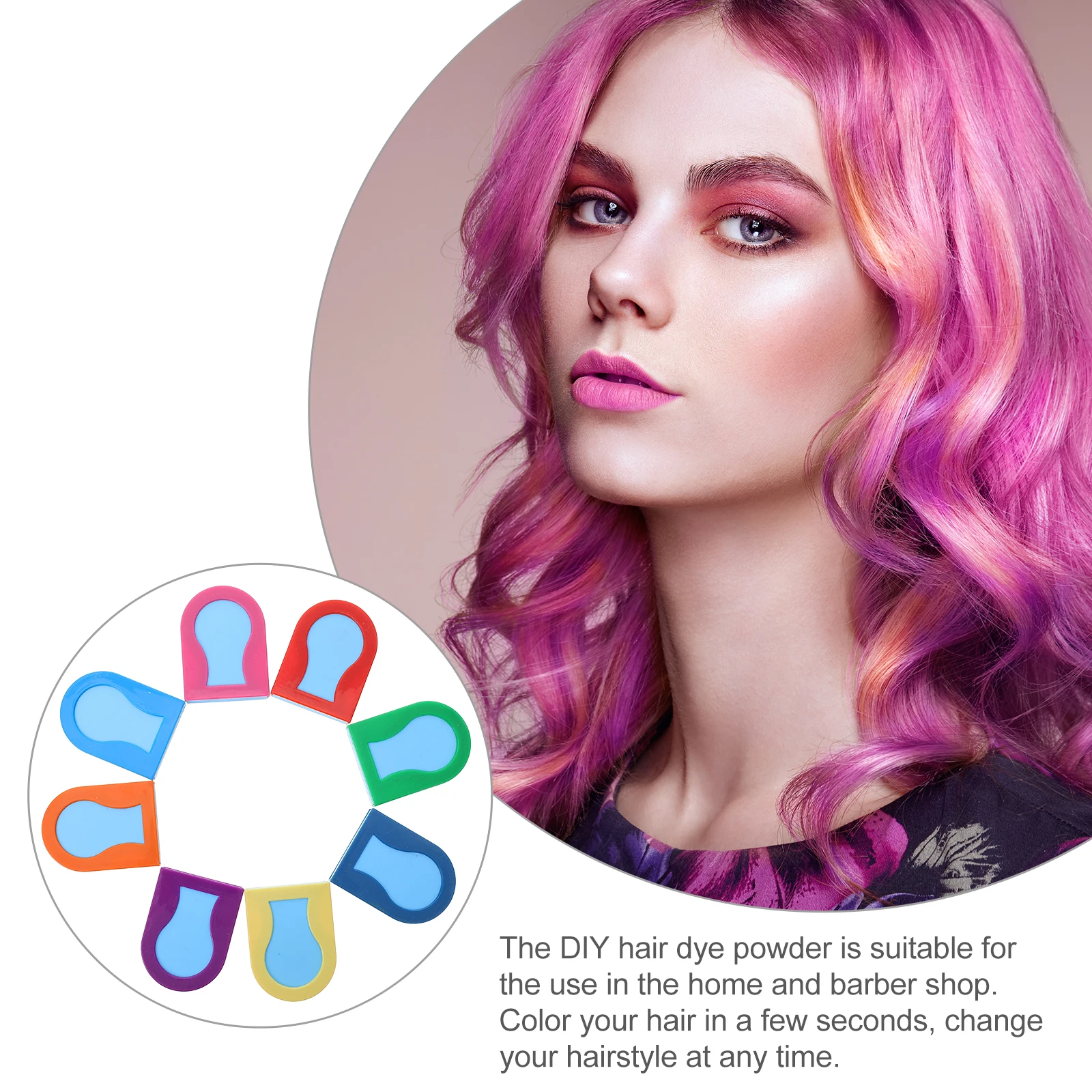 

Dye Temporary Washable DIY Coloring Accessory Hair Diy Hair Color Powder Coloring Powder Easy Clean Home Barber Shop
