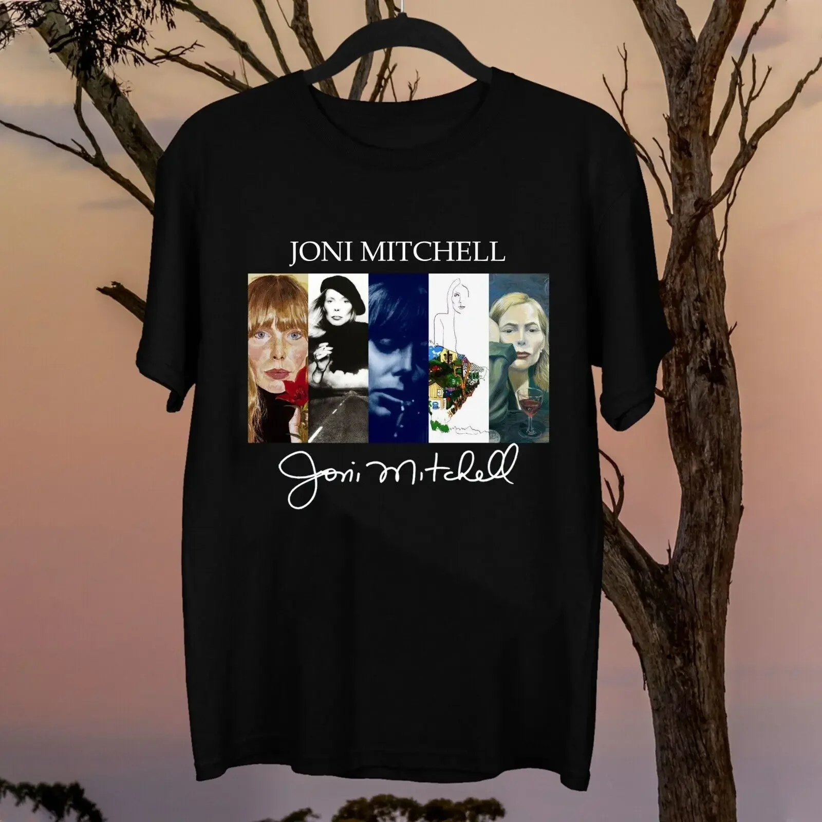 Joni Mitchell Albums Legend Singer Shirt Classic Black Unisex S-2345XL LI479