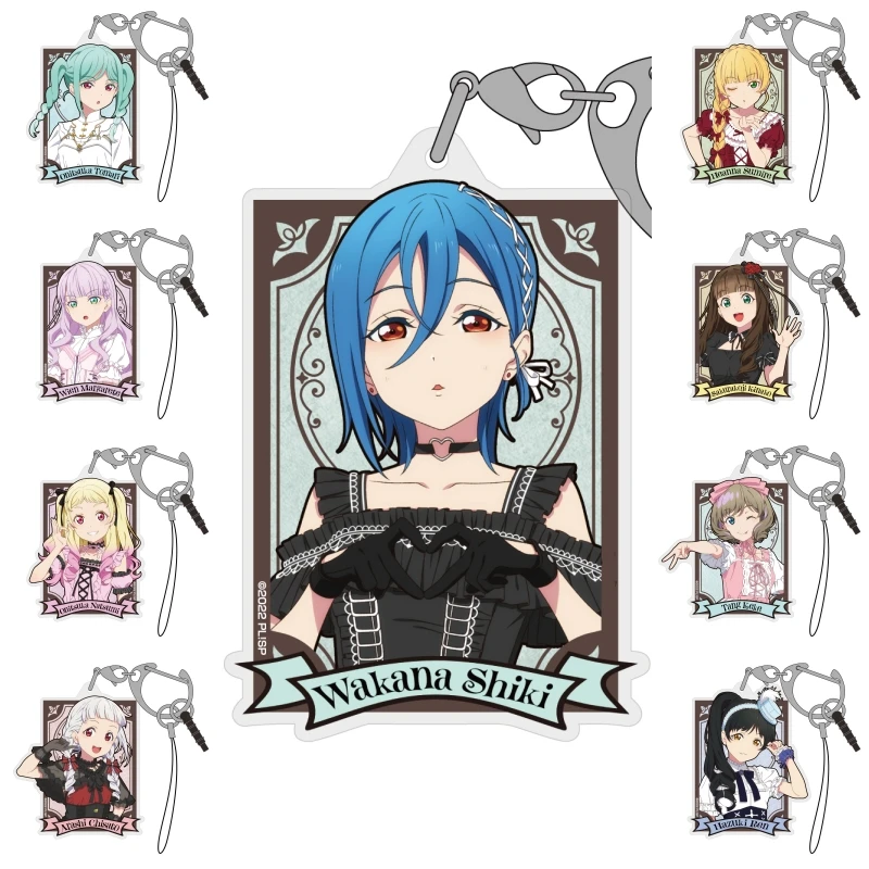 Аниме-love-live-Лолита-версия-llavero-аниме-keke-shibuya-arashi-heanna-hazuki-karin-акриловый-брелок-мультяшный-кулон-подарок-фанатам