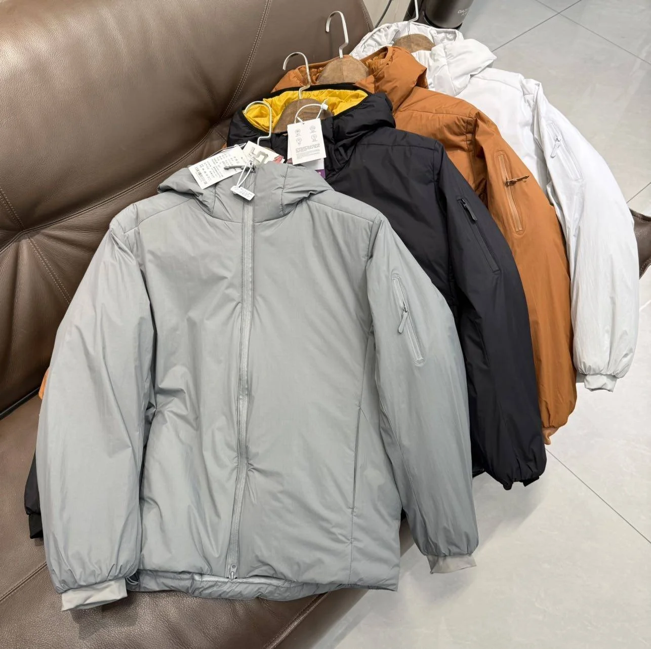 

Warm Outdoor Casual Hooded Men Women Cotton Jaet Tee Proof Loose Fit Long Sve Regular Length Pure Color Winter Coat