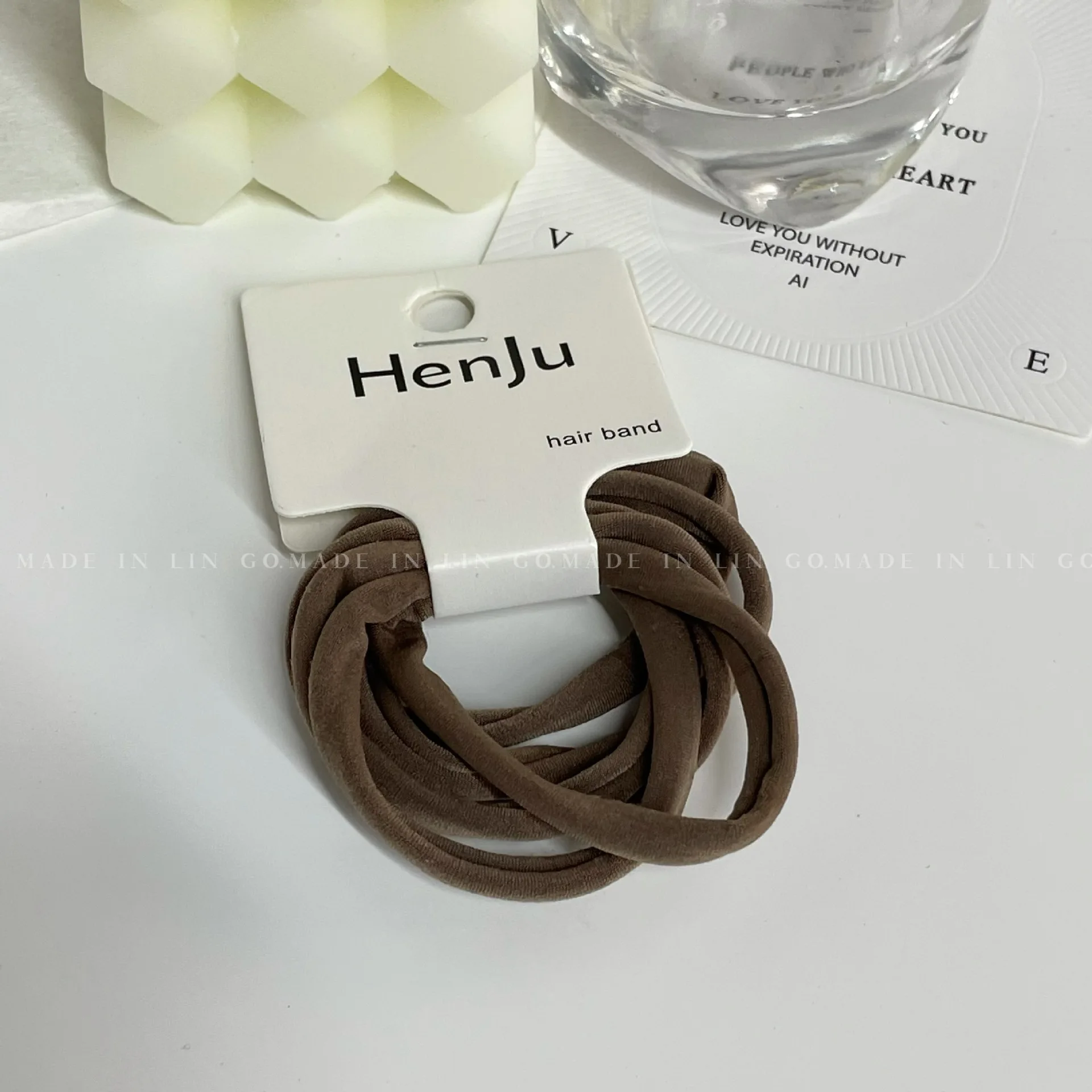 

Minimalist Hair Ties Geometric Design High Stretch Elastic Ponytail Holders for Women High Ponytail Versatile Daily