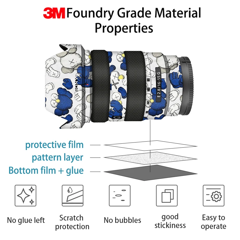 SEL2470GM Lens Skin Camera Wrap Skin Sony FE24-70mm f/2.8 GM Camera Anti-scrach Sticker full cover 3M protector film Case