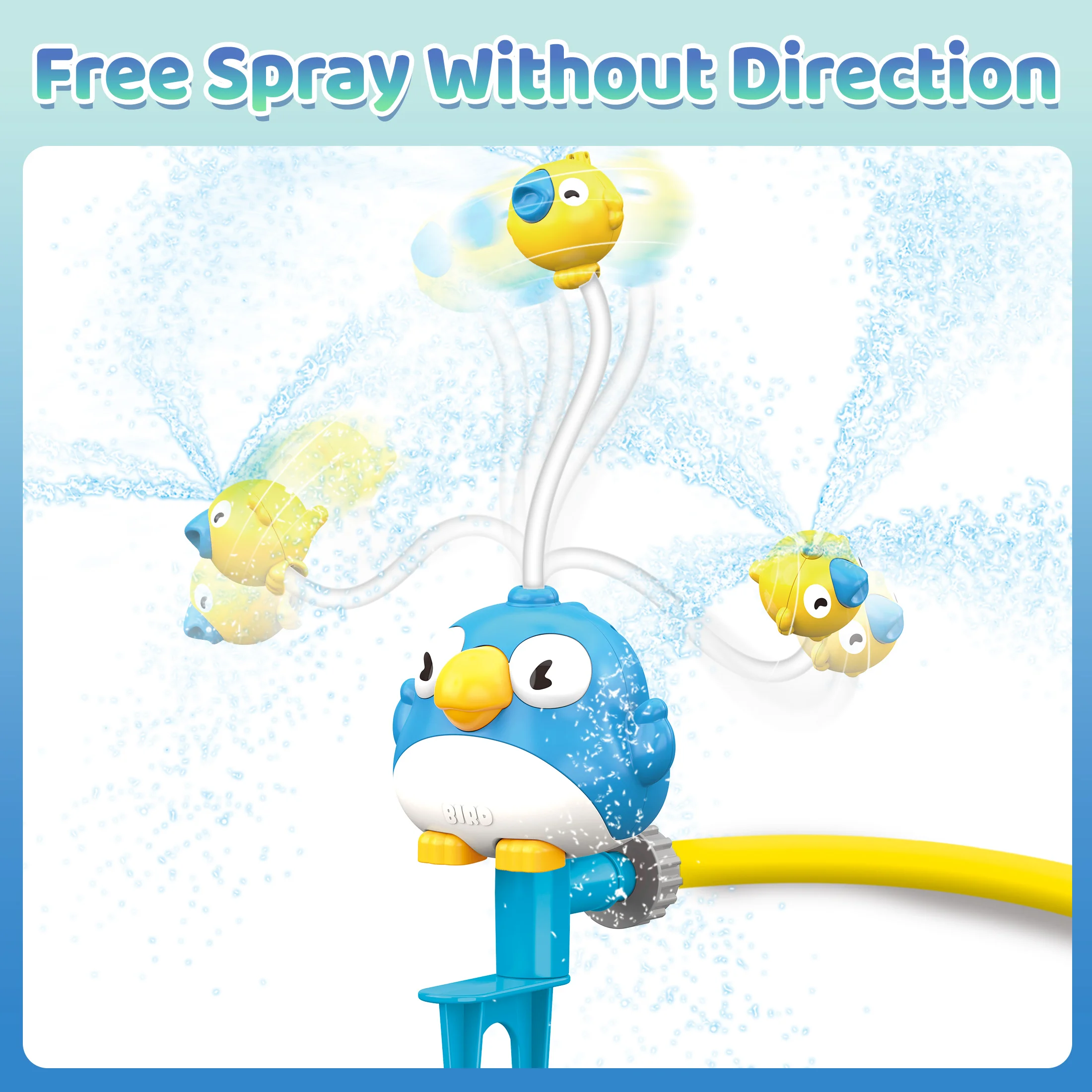 Giocattoli spray d'acqua a forma di uccello-Blu