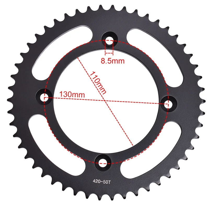 420 Chain 50T Moto Star Rear Sprocket for HONDA CR80 CR85 CR 85 RB 80 R2 R 80R2 80R 85RB 85R Expert CRF150 CRF 150 R 150R 150RB