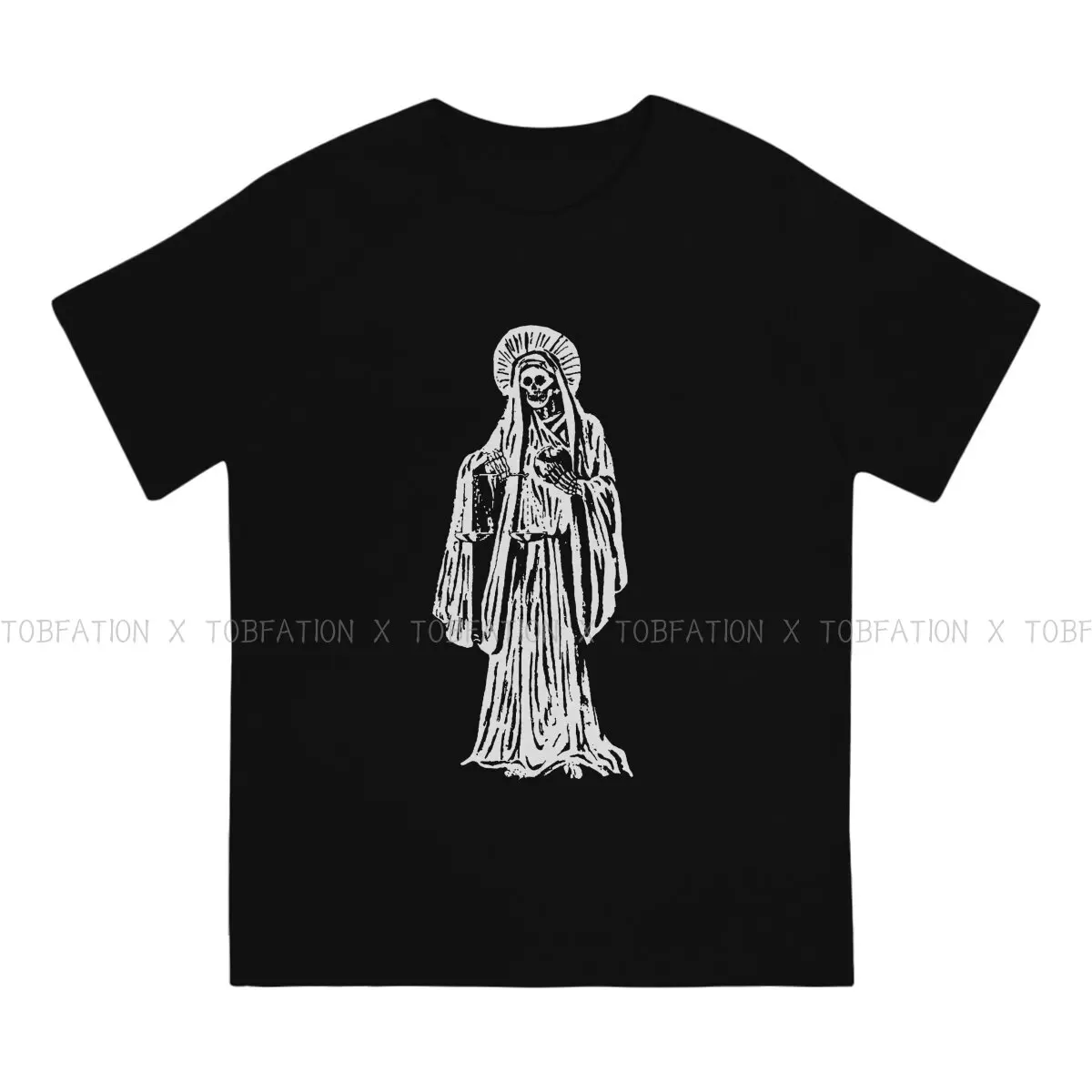 Santa Muerte  TShirt For Male Narcos Crime TV Pablo Escobar Tops Style T Shirt Comfortable Printed Fluffy Creative Gift