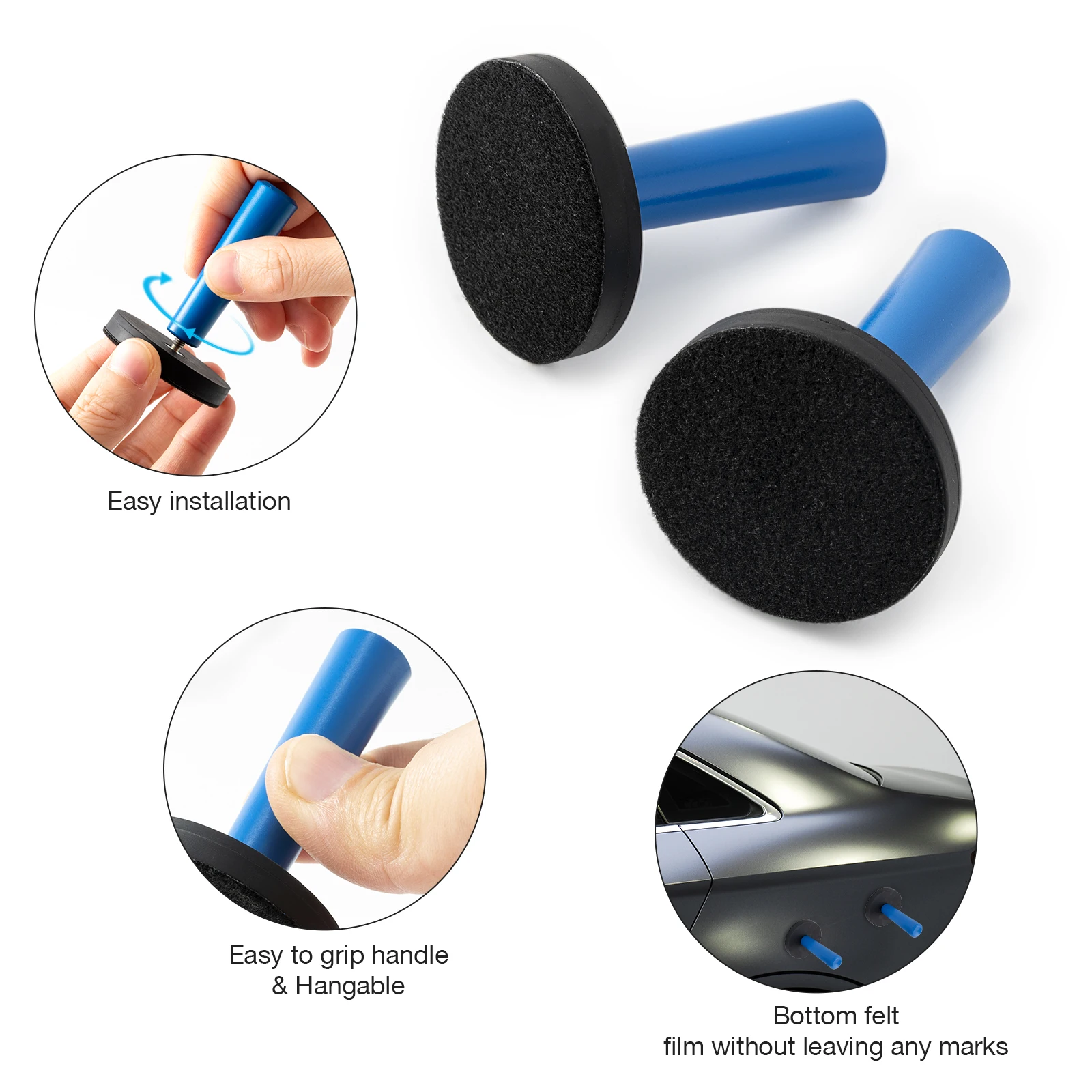 FOSHIO Strong Magnet Holder for Carbon Wrapping Film Car Vinyl Window Tint Magnetic Gripper Sign Make Graphic Magnet Fixer Tool