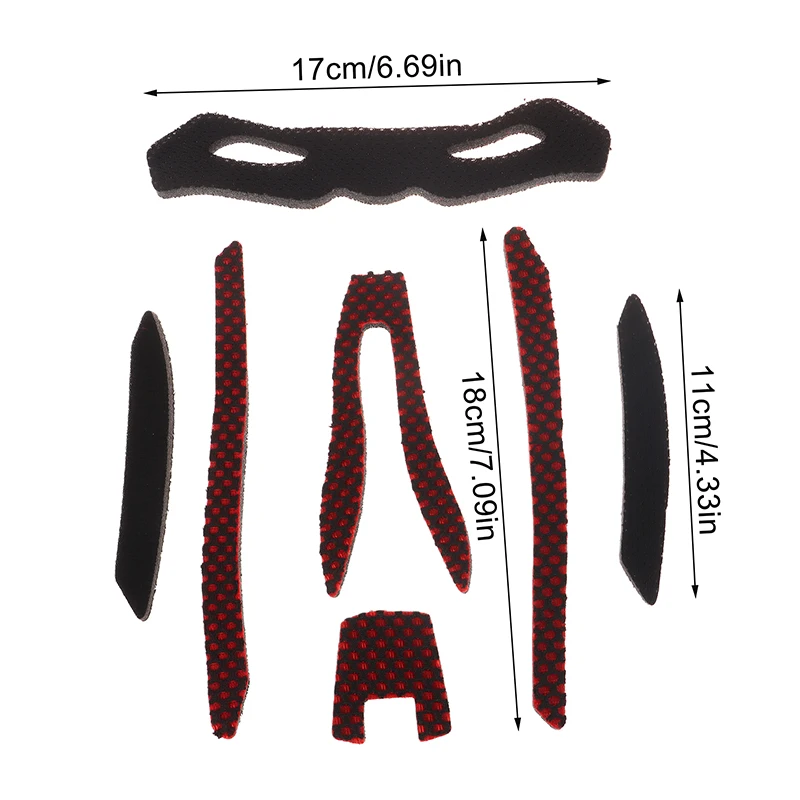 

21Pcs/Set Bicycle Motorcycle Sport Sponge Helmet Inner Padding Foam Pads Kits Lining Protection Tool
