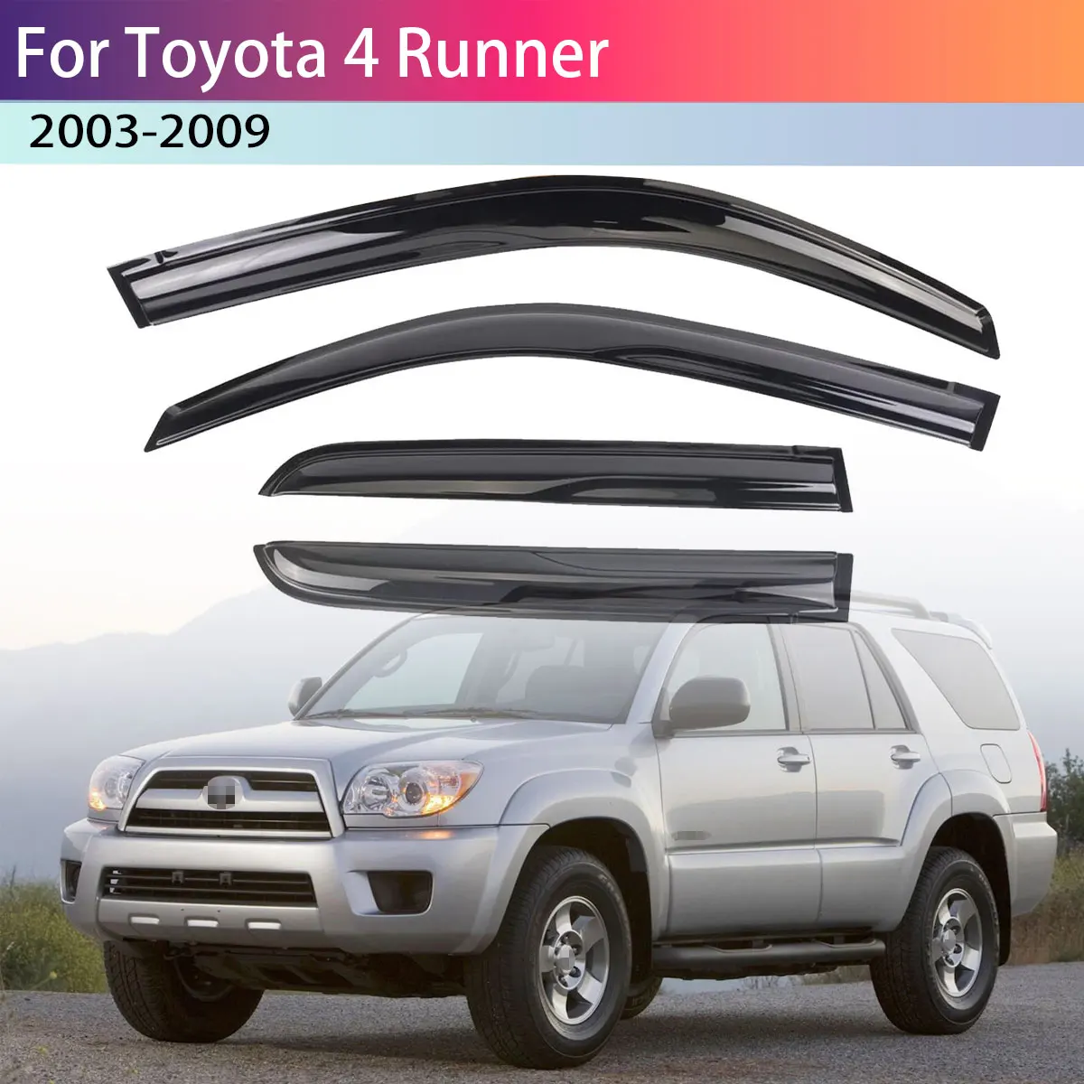 

Rain Guards For Toyota 4Runner 2003-2009 Window Visor Sun