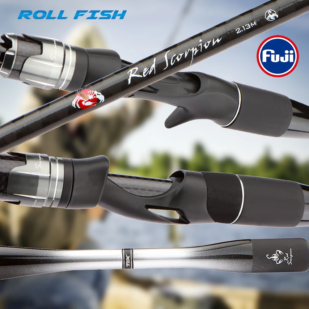 

ROLLFISH Fuji Guides Углеродное волокно Спиннинг Casting Пресноводная приманка для морской воды Удочка для ловли окуня Быстрое действие