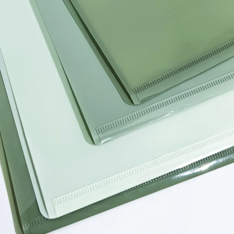 5Pcs Plastic Document Wallet Folders Top and Side Opening Plastic Wallets Clear Side Cut File Cover for Report, Project