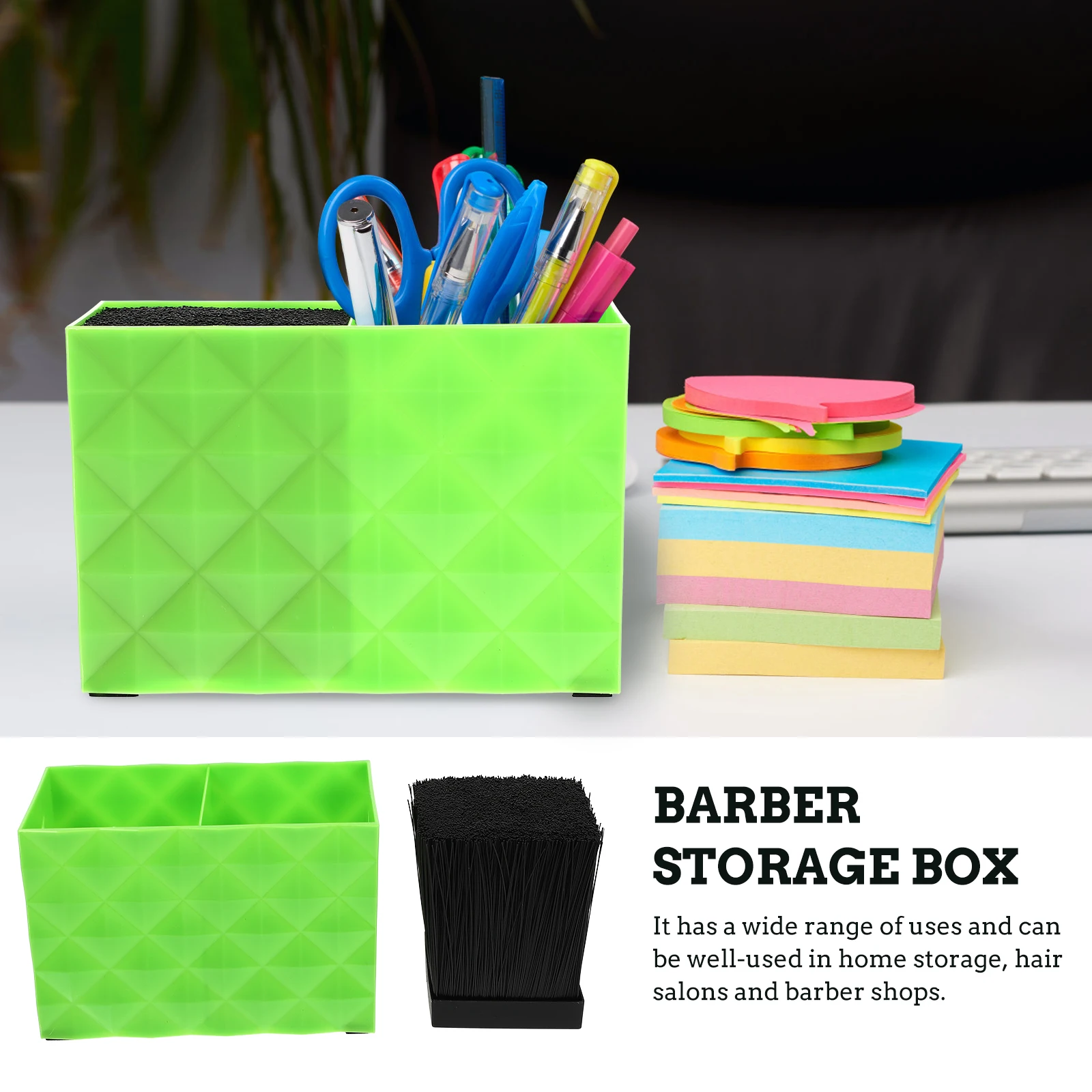 

Anti-Slip Storage Box Premium Compact Layout Hairdressing Holder for Scissors Comb Clippers Organizer Salon Barber Tool Storage