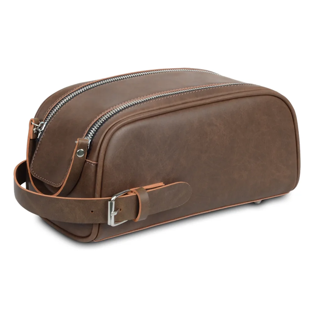 pu retro large capacity waterproof wash bag high-grade cosmetic bag storage bag travel handbag