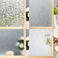 Mul-size Lattice Frosted Window Film Window Privacy Film Static Cling Window Vinyl Opaque Glass Sticker Non Adhesive Anti-UV