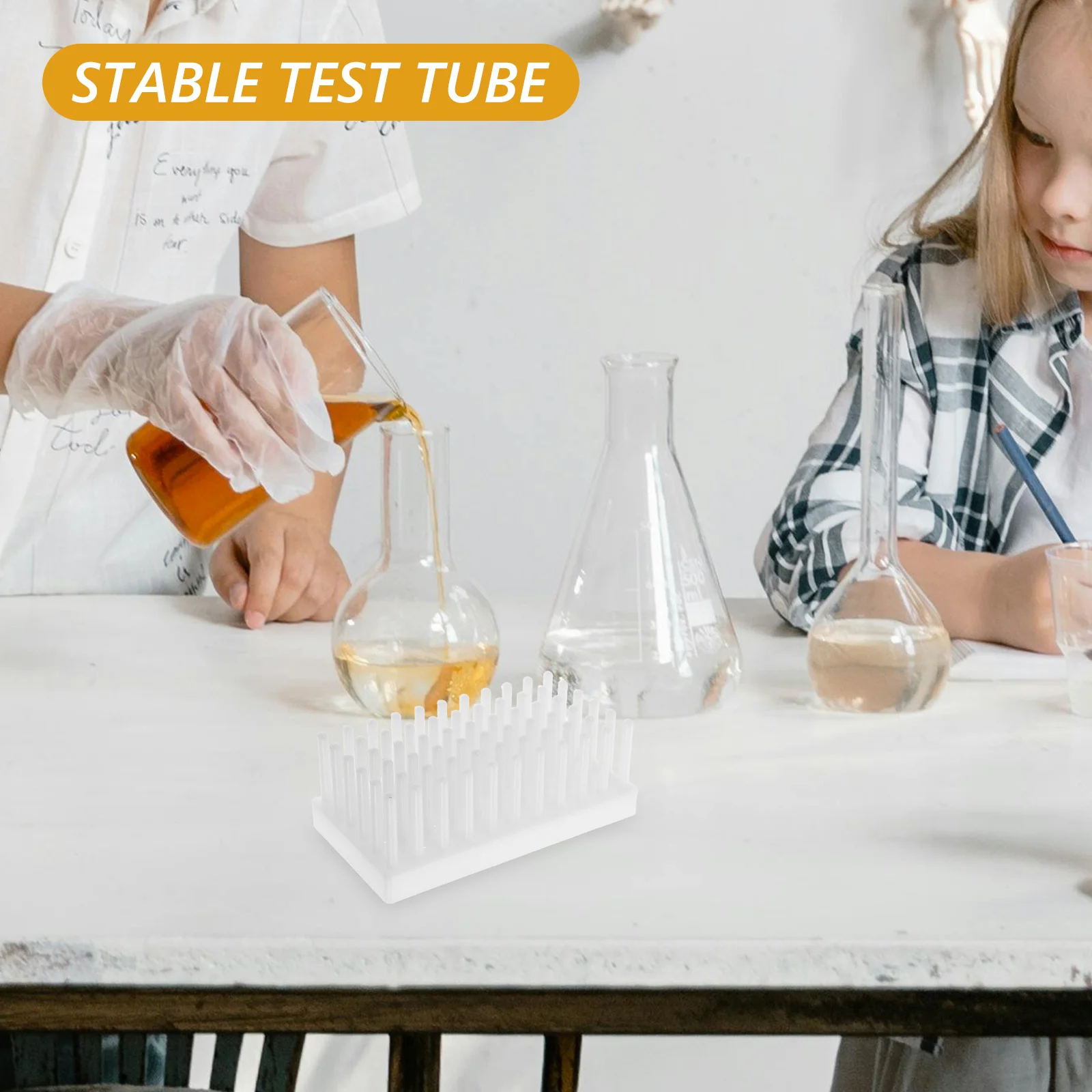 

Test Tube Rack Laboratory Drying Stand Sampling Drain Holder Sample Reusable Plastic