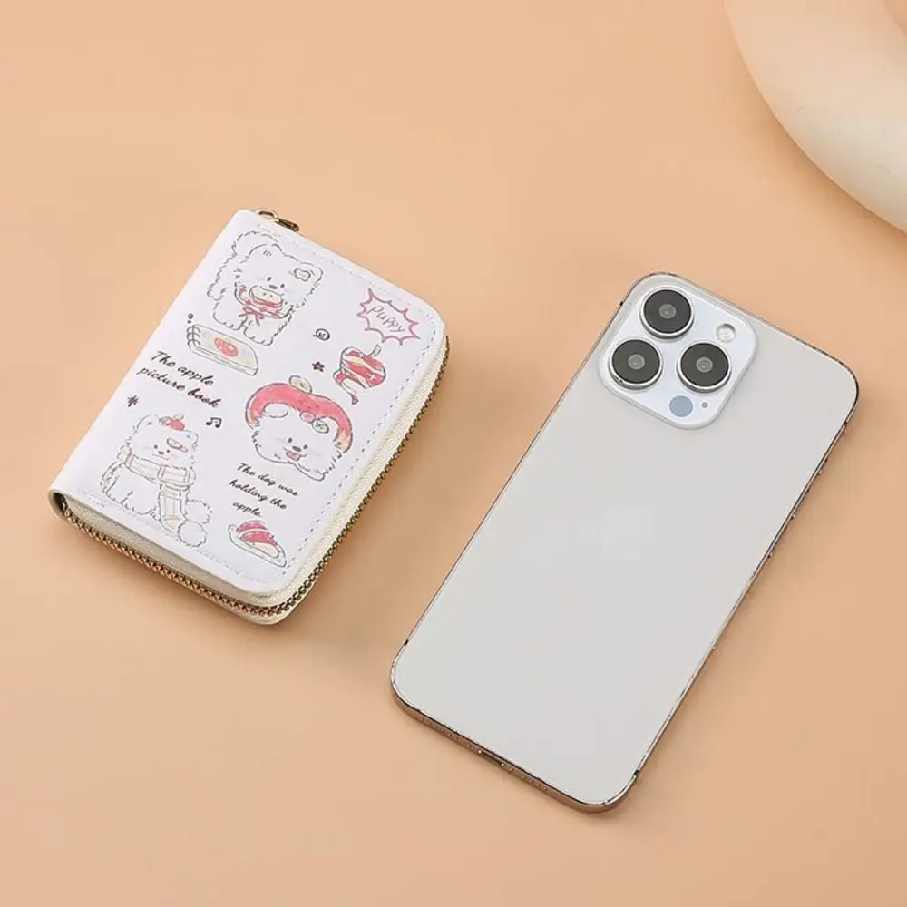 أزياء لطيف جرو الفتيات محفظة قصيرة 9 بطاقة موقف المدمجة الكرتون بطاقة الهوية حقيبة المحمولة حاملي بطاقات خفيفة الوزن هدية