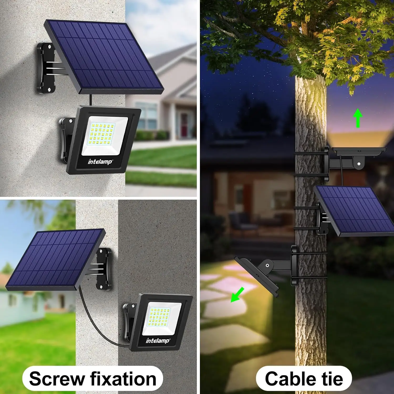 Imagem -05 - Solar Outdoor Super Bright Wall Light Ip65 Waterproof Street Light Luz de Segurança Solar Quente para Muitas Cenas