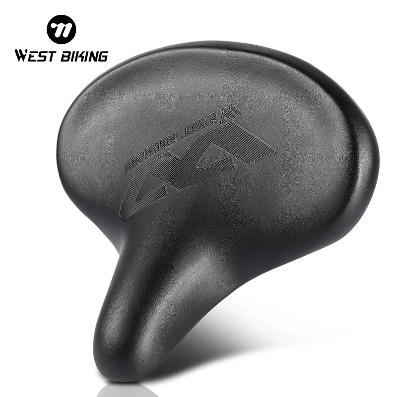 WEST BIKING Comfortable Cycling Seat Widen Ergonomic Super Soft Seat Cushion MTB Road Bike Parts Shock Absorbing Bicycle Saddle