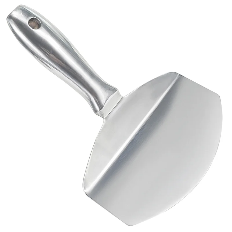 لحم الخنزير-للمسة نهائية للحوائط الجافة دلو من الفولاذ المقاوم للصدأ مغرفة على شكل قوس مجرفة سكينة معجون مكشطة للجدران الجافة وأداة الجص