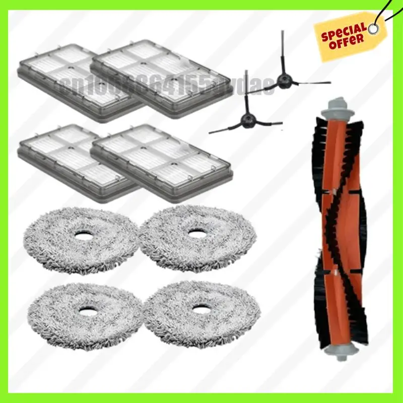 

-A61K для пылесоса Ultenic MC1, запасной комплект, основная боковая щетка, фильтр для швабры, долговечные запасные аксессуары