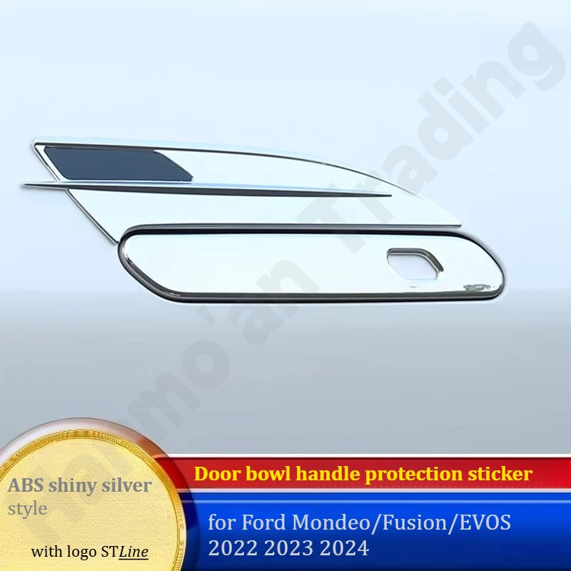 

for Ford Mondeo/Fusion/EVOS 2022~2024 Door bowl handle protection sticker/door handle scratch resistant bright strip