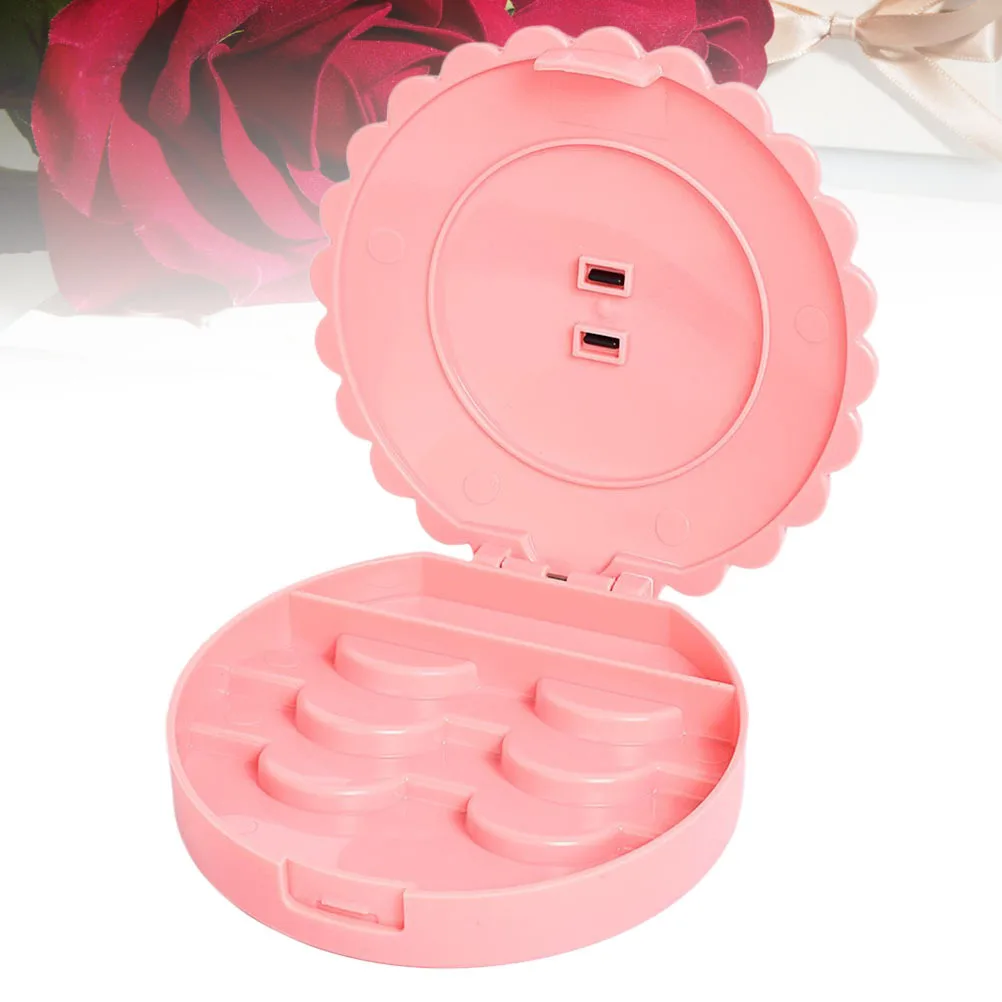 1 قطعة صندوق تخزين الرموش الصناعية مادة بلاستيكية قوية لطيف Bowknot الديكور رمش المنظم الحال بالنسبة للنساء #6