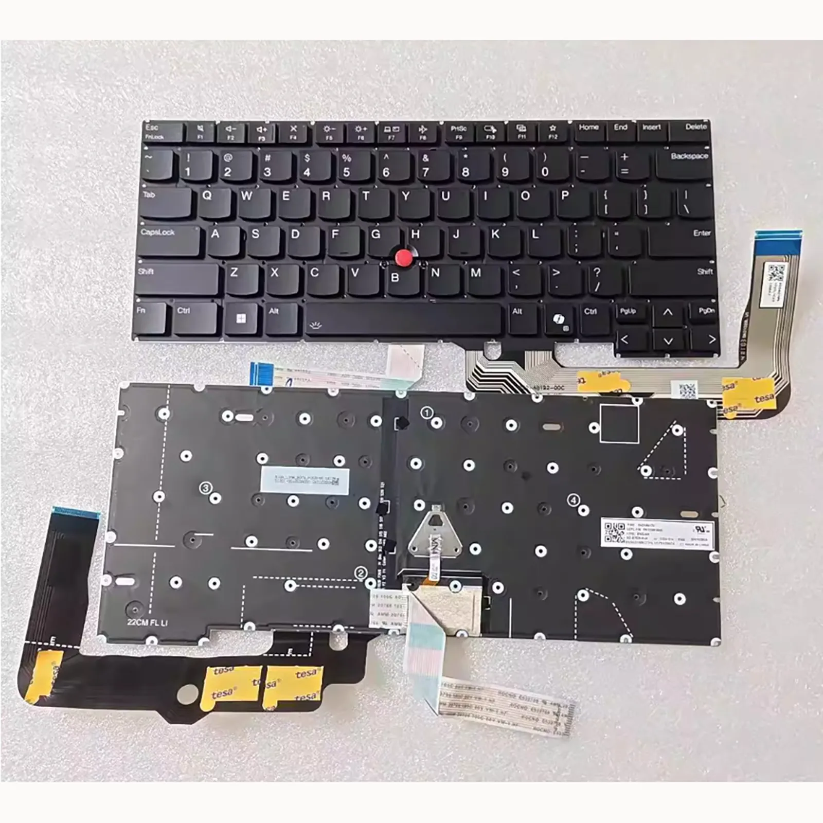 

US Layout for Lenovo Thinkpad T14S Gen3/Gen4 R14 Gen5/Gen6 E14 Gen5/Gen6 T14p Gen1 NEO14 Laptop Keyboard