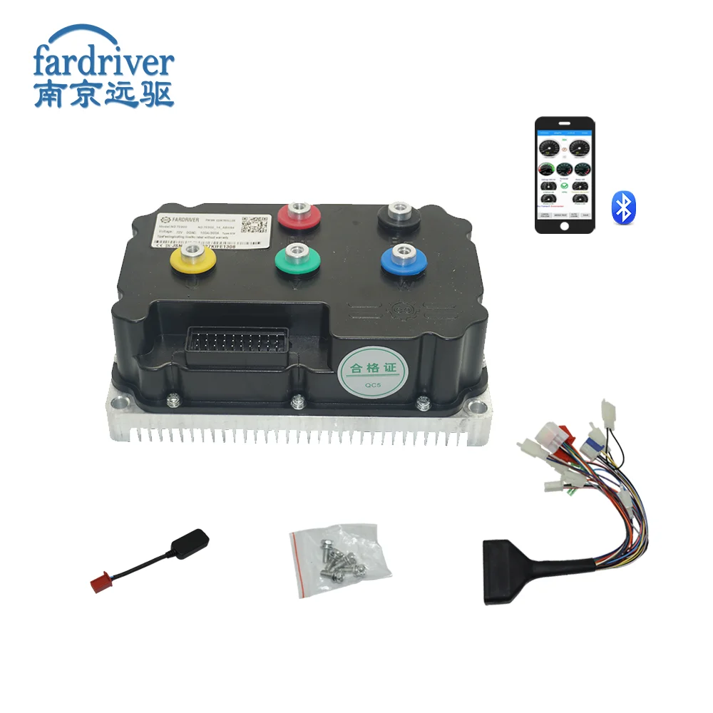 FARDRIVER Controller ND72300 S18 300A BLDC Programmable for Electric Motorcycle Scooter 3KW QSMotor