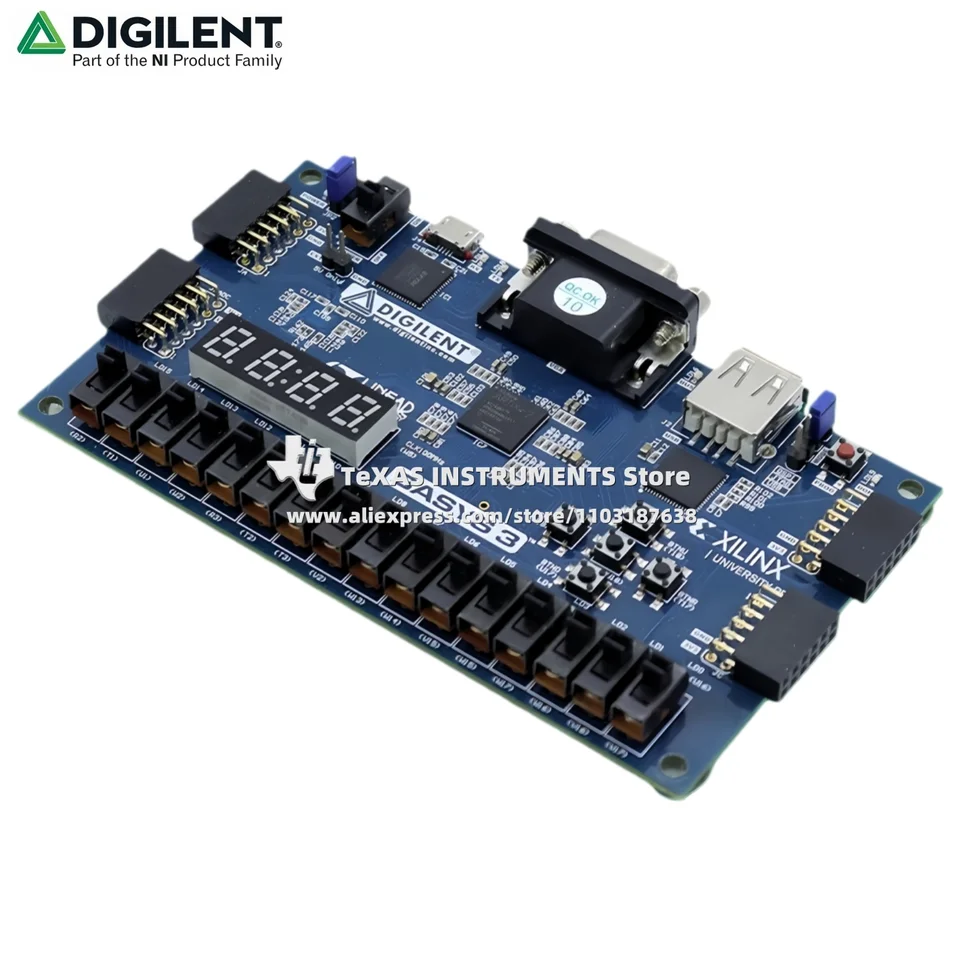 TI Official】Basys 3 410-183 AMD Artix™ 7 FPGA Trainer Board