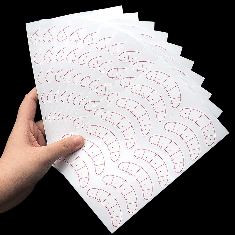 5/10 Sheets Eyelash Extension Training Eye Stickers, 5 Point Positioning Guide Practice Tool