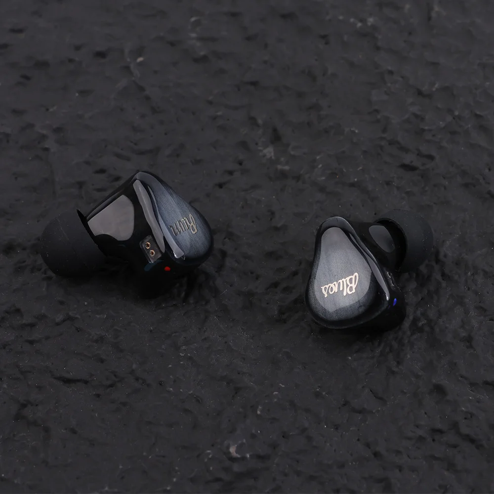 RUMAUDIO Blues HIFI In-Ear Earphone 12-Unit Balanced Armature Driver Referensi Kelas Monitor IEMs 12BA Audiophile Headphone