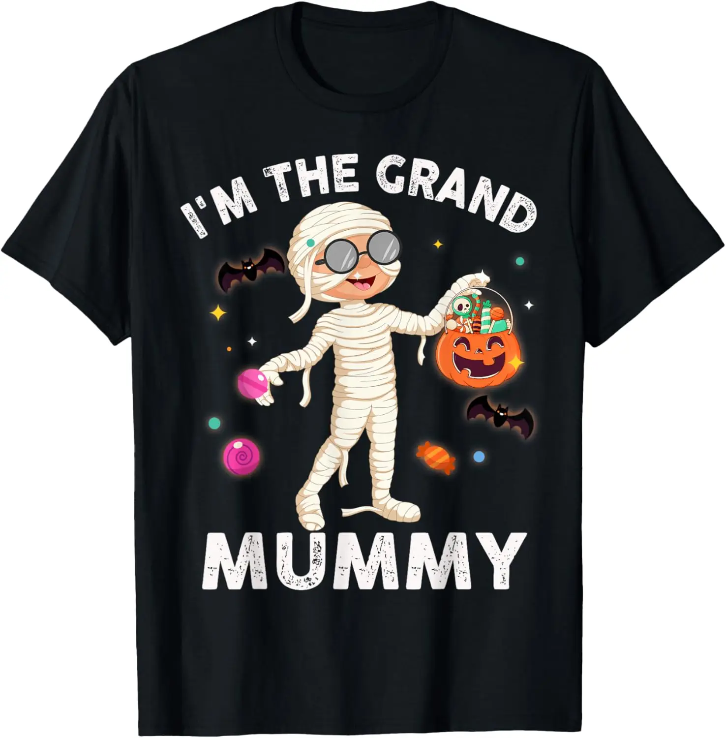 I'm The Grand Mummy Funny Grandma Halloween T-Shirt