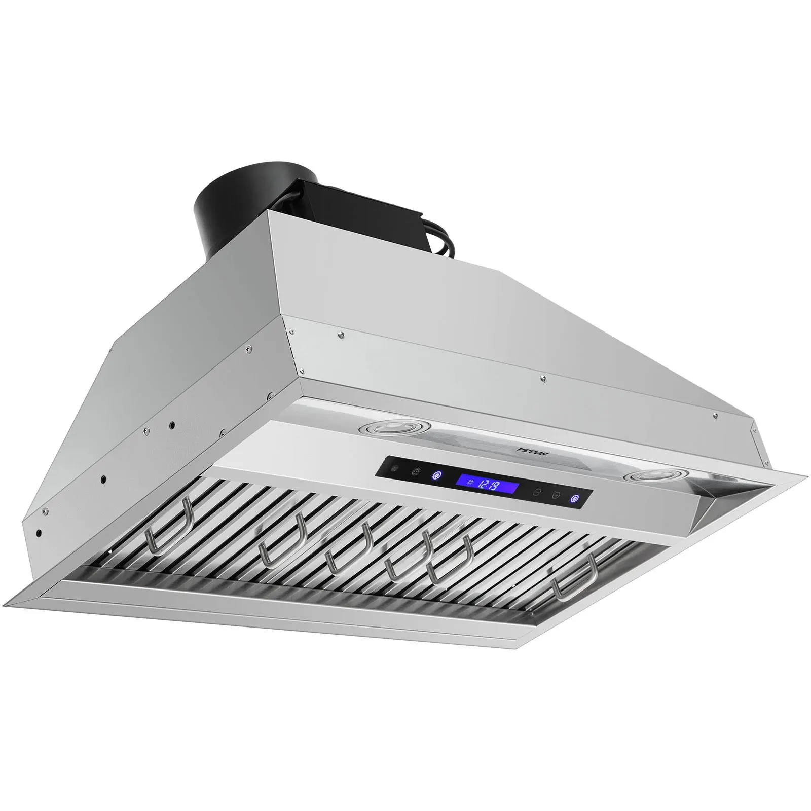 

Insert Range Hood, 900CFM 4-Speed, 30 Inch Stainless Steel Built-in Kitchen Vent With Touch & Remote Control LED Lights Baffle