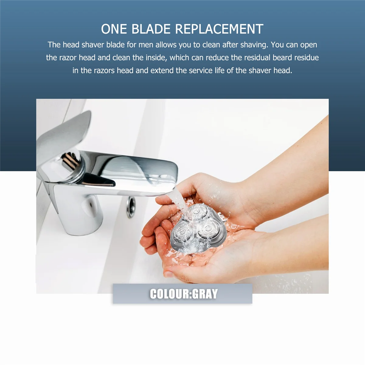 Quente novo 1pc hq9 substituição cabeça lâmina de barbear para philips barbeador hq8200 hq8240 hq8241 hq8250 hq8260 hq8261 hq8270cc hq8290 hq9