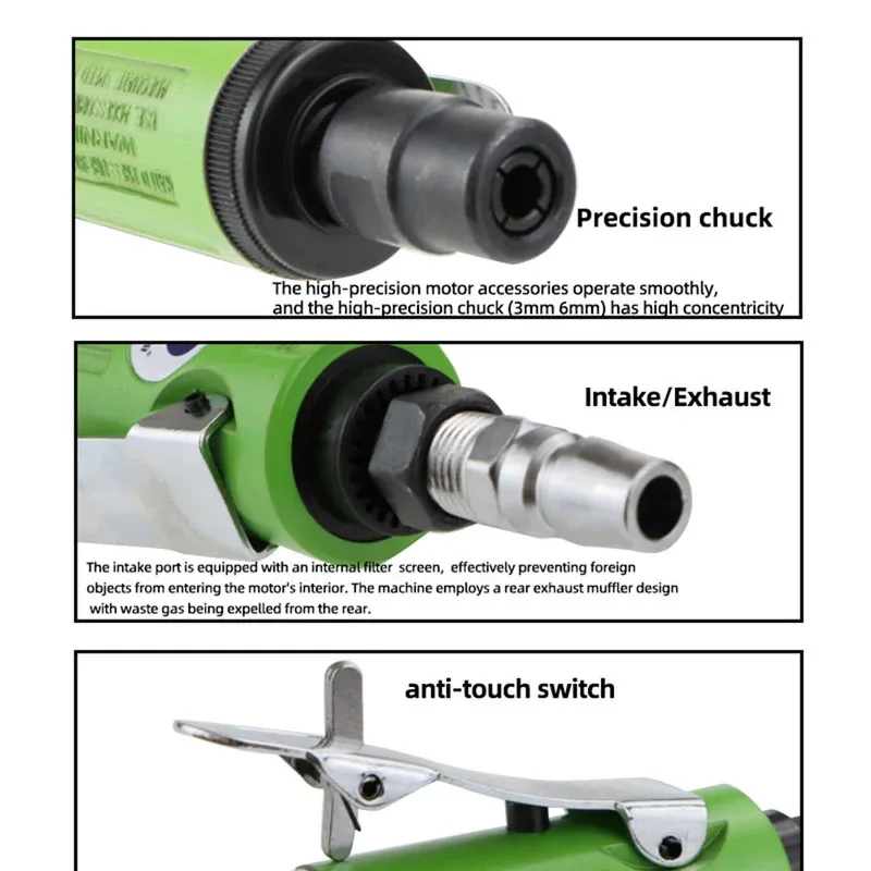 ماكينة طحن هوائية متعددة الوظائف من SUBAO ماكينة طحن محفورة لتلميع وصنفرة إزالة الأزيز الصدأ #3