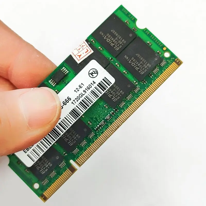 ELPIDA RAMS DDR2 2GB 800MHz Память для ноутбука DDR2 2GB 2RX8 PC2-6400S 666 memoria для ноутбука 1,8 v