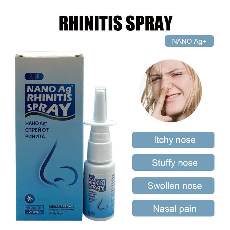 20ml Pure Natural Herbal Nose Spray Rhinitis Sinusitis Nasal Drops Make Your Nose More Comfortable And Smooth 20ML Nose Care