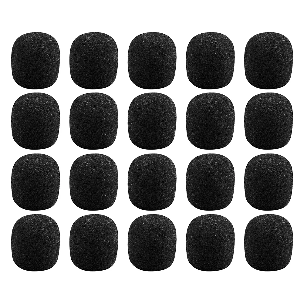 40 Pcs Little Bee Sponge Cover Lapel Microphone Covers Headsets for Windproof Lavalier