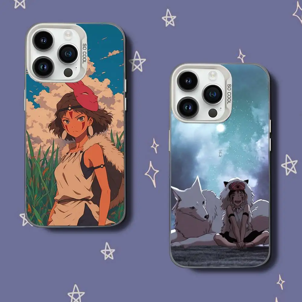 

M-Mononoke H-Himes Phone Case For iPhone 17,16,15,14,13,12,11,Pro,XS,Max,Plus,Mini,SE White Candy Matte Shockproof Cover