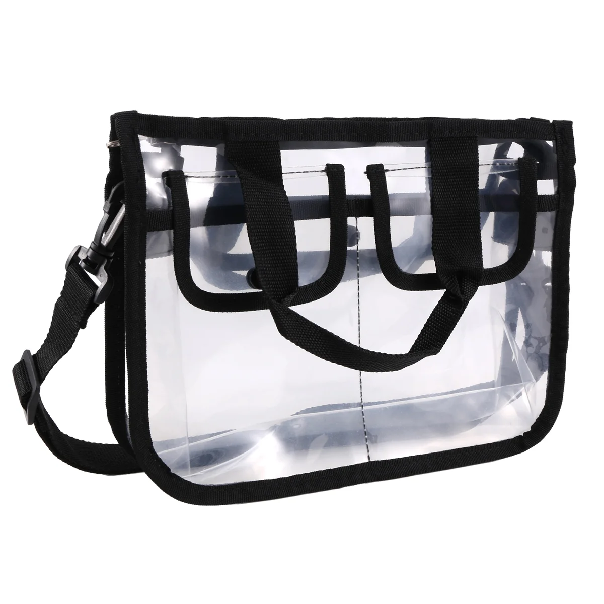 Clear -Body Shoulder Bag,Toiletry Organizer Wash Bag - Stadium Approved Purse