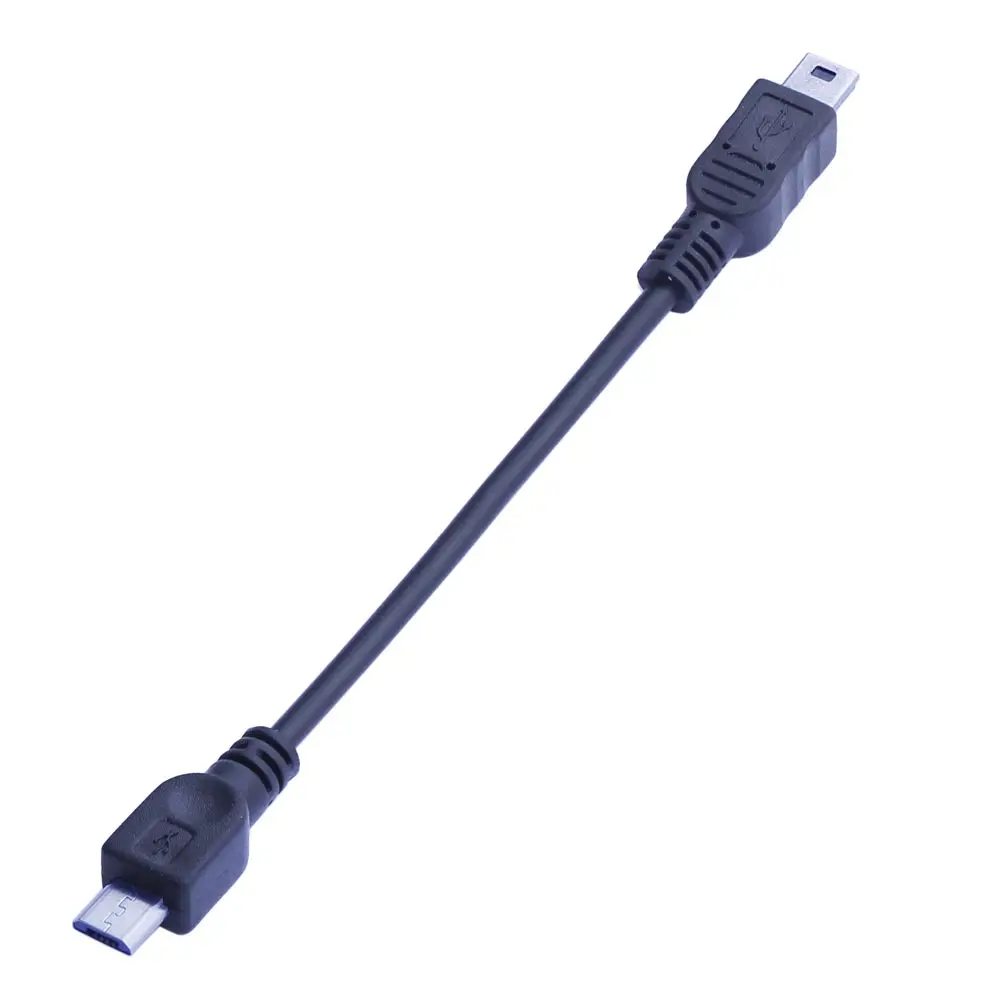 2 Pieces of Mini USB OTG Cable Work with Android Device Charging Setting for Mobius Action 1/1S/#16/#32S Sports Camera