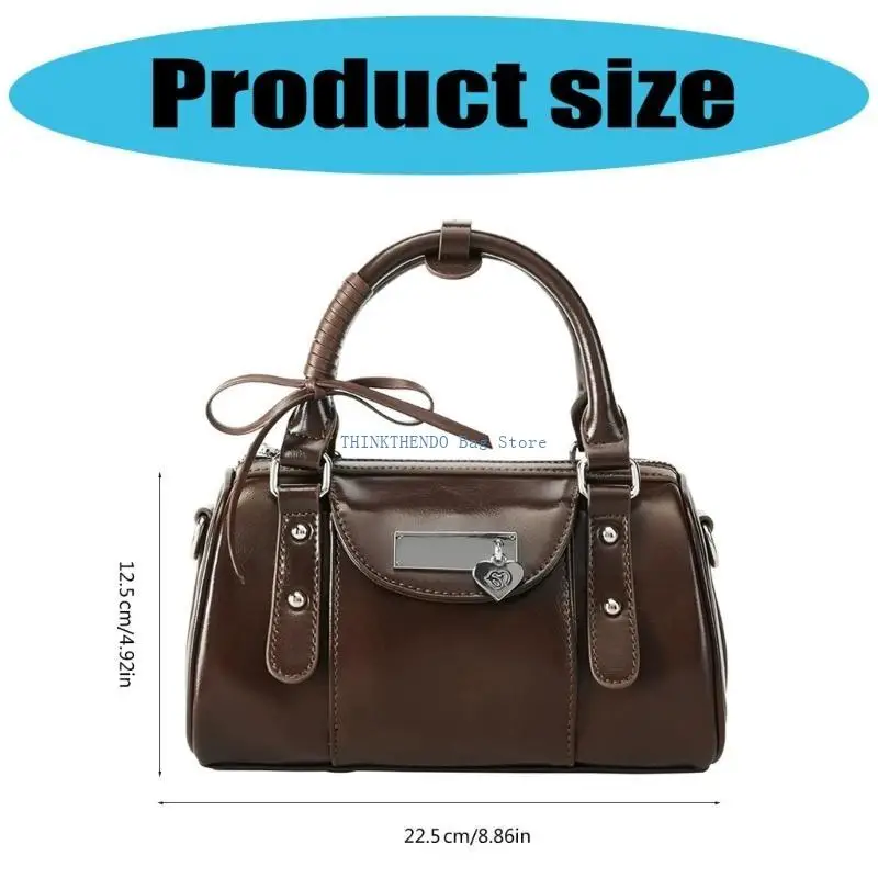 340D trendige PU-Leder-Motorradtasche, Umhängetaschen mit verstellbarem Riemen für Damen