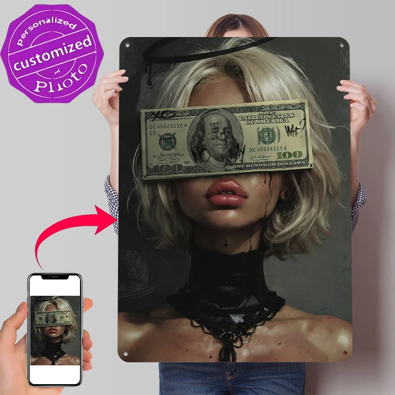 Rebel Queens #4 Tin Poster Customized Wall Art Retro Vintage Metal Signs for Fans Room Modern Home Decoration Luxury Man Cave