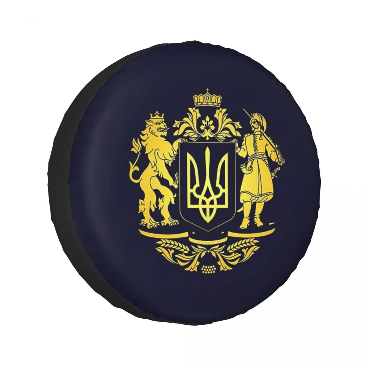 

Флаг Украины, украинский тризуб, чехол для запасного колеса для Jeep SUV RV 4WD, 4x4, защитные чехлы для колес 14 дюймов, 15 дюймов, 16 дюймов, 17 дюймов