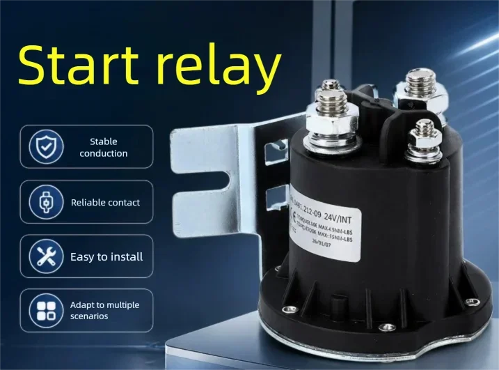 Cummins 4BT Diesel Engine Starting Relay DC Contactor Yuchai 200A Engine Start Relay for Automotive Applications