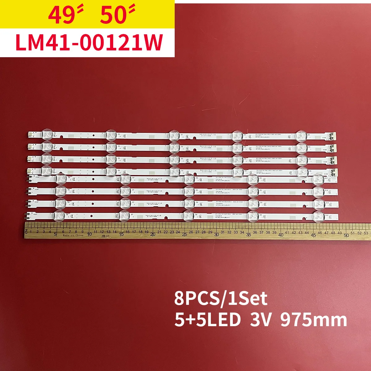 1 zestaw nowych pasków podświetlenia LED dla UN50J5300 UN50J5000 UN50J5200AF UN50J5000AF UN50M530DF V5DN-500SMA 2015 SVS50 LM41-00145A