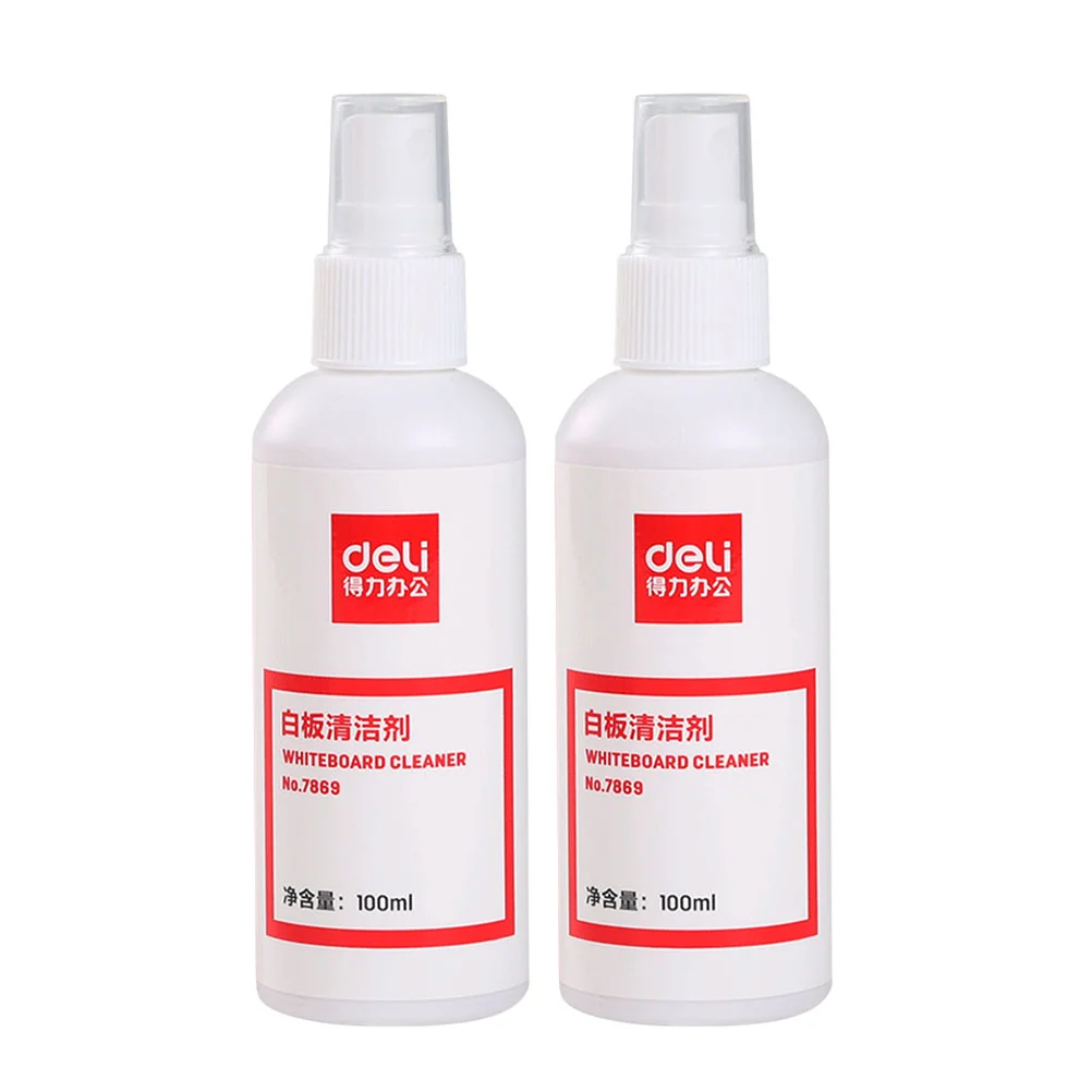 2pcs Whiteboard Cleaner Spray Eraser Water 100ml Per Bottle Whiteboard Clean Water Spray whiteboard clean spray